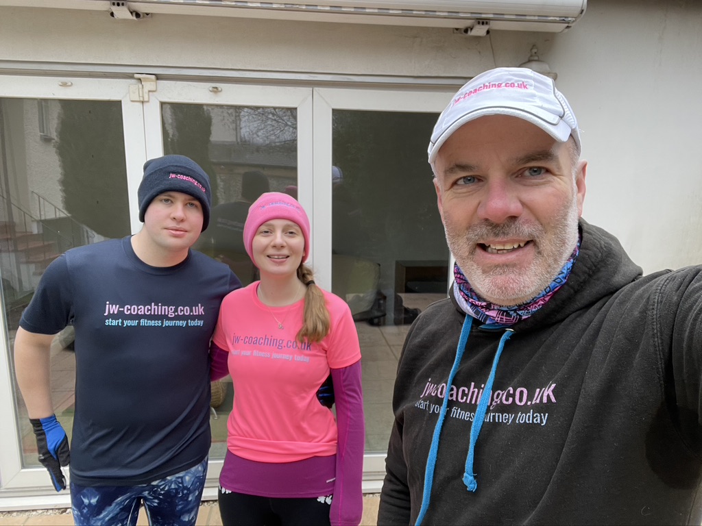 Pink and Blue jw-c t-shirts and beanies